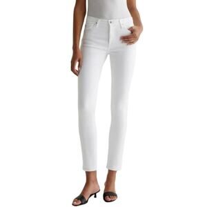 Adriano Goldschmied The Prima‎ Cigarette Leg Jeans Denim White Women's Size 32